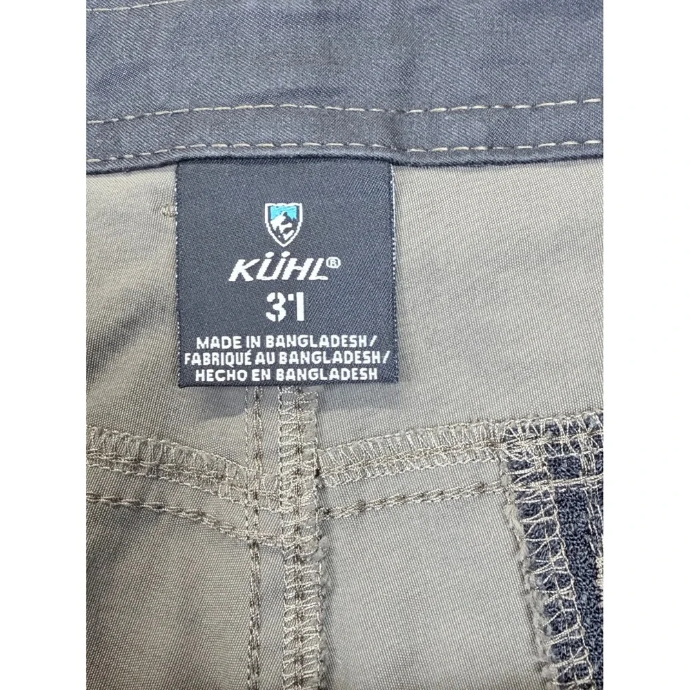 Kuhl Cargo Shorts Men 31 Olive Green Hiking Outdoor Utility Tactical Gorpcore